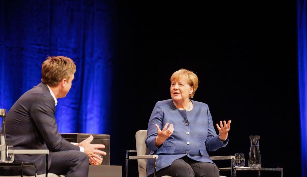 Live-Gespräch Ex-Bundeskanzlerin Angela Merkel