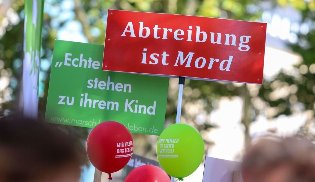 Demonstration von Abtreibungsgegnern