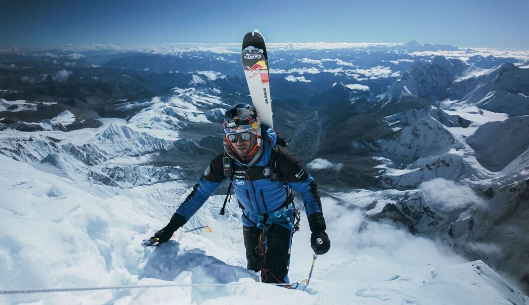 Skibergsteiger: Abfahrt vom Everest-Gipfel ohne Sauerstoffflasche