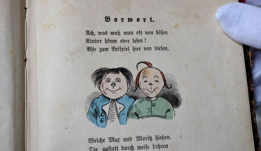 Erstausgabe von «Max und Moritz»