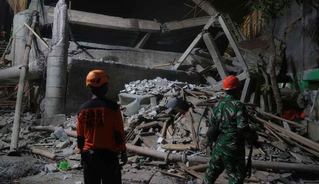 Internat in Indonesien eingestürzt