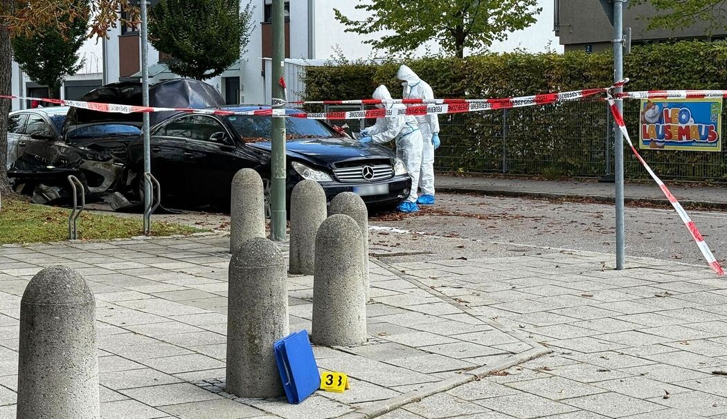Brand in München - Großeinsatz von Polizei und Feuerwehr