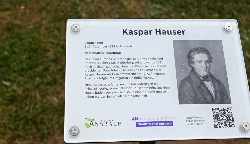 Infotafel zu Kaspar Hauser