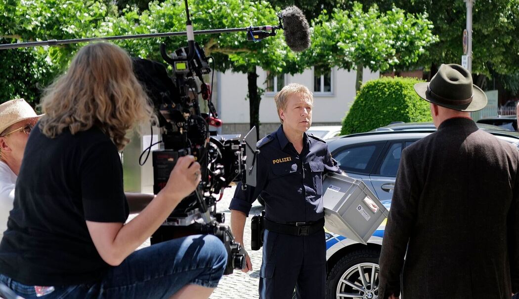 Settermin beim Dreh der "Rosenheim Cops" zum Jubiläum