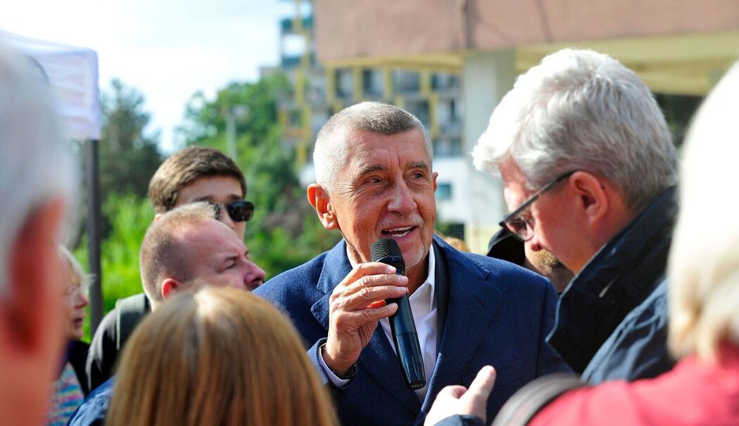 Andrej Babis im Wahlkampf