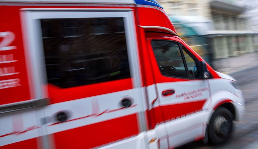 Notarzt im Blaulicht-Einsatz