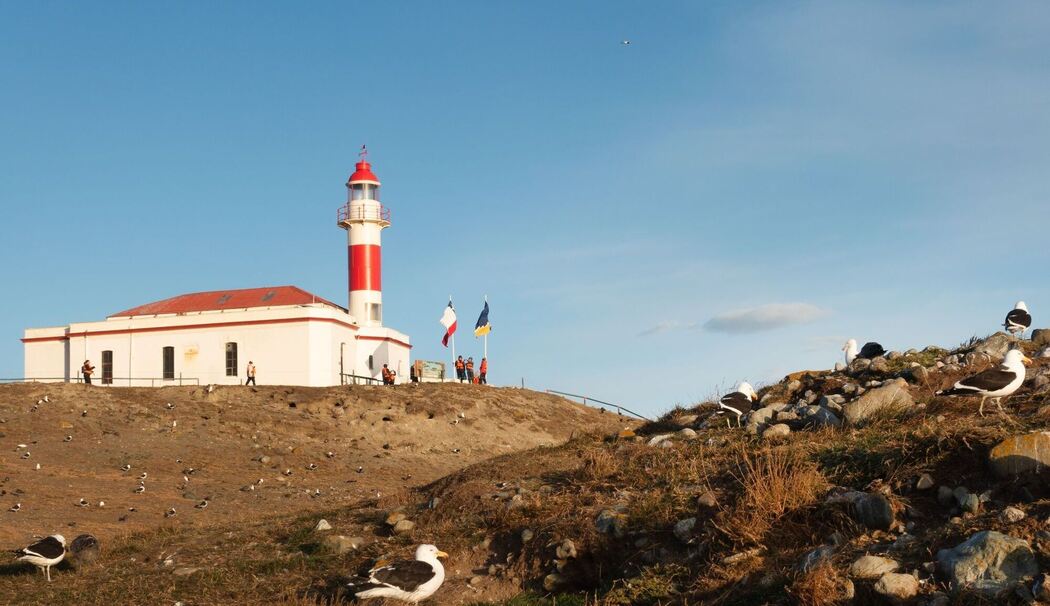 Leuchtturm auf der Insel Magdalena