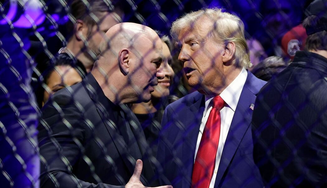 Donald Trump bei UFC-Kampf