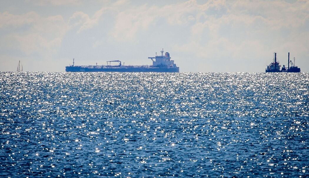 Eingezogener Tanker «Eventin» vor Insel Rügen