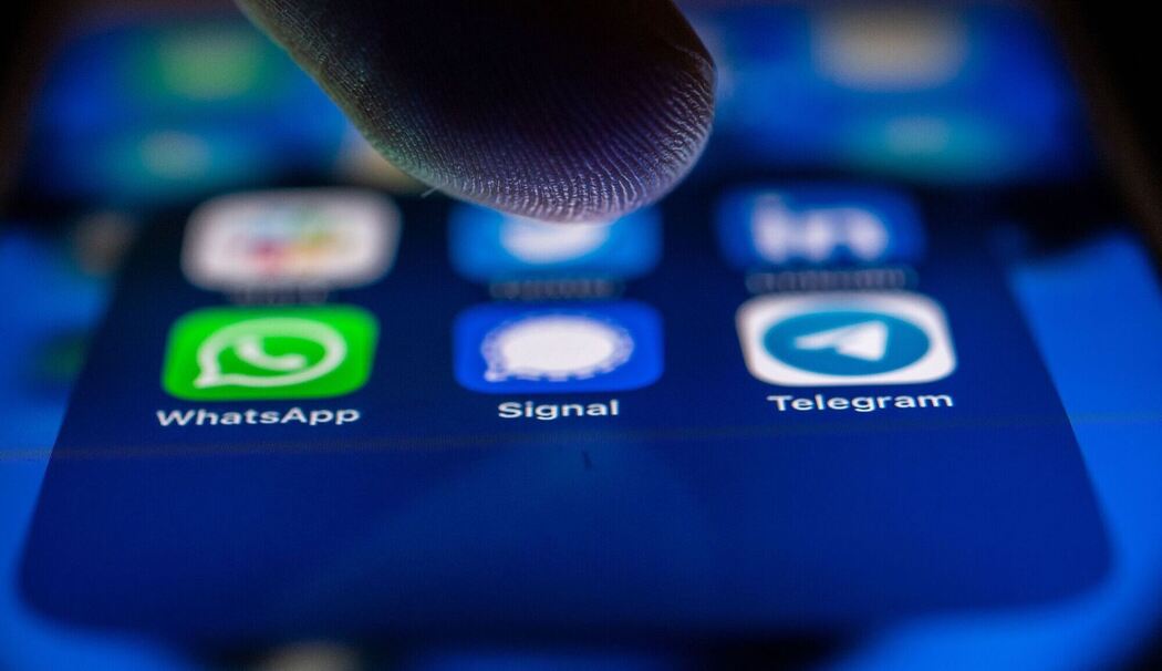 Die Signal-App auf einem Smartphone
