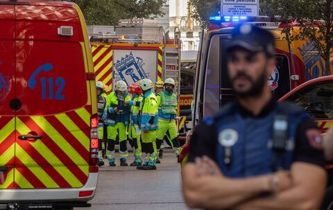 Gebäudeeinsturz in Madrid