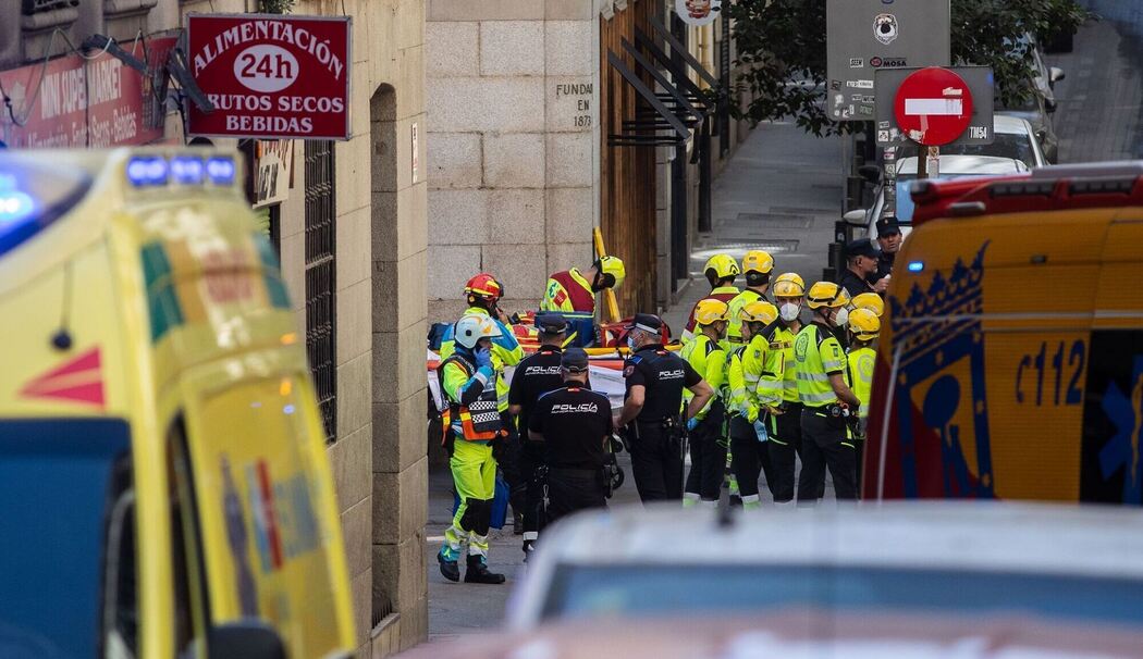 Gebäudeeinsturz in Madrid