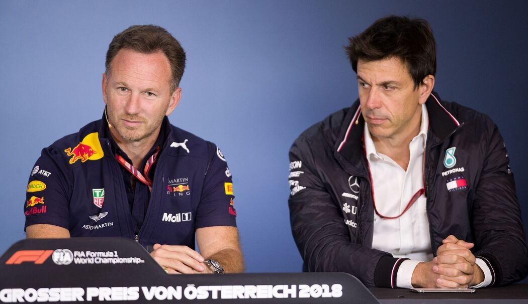Christian Horner (li) und Toto Wolff