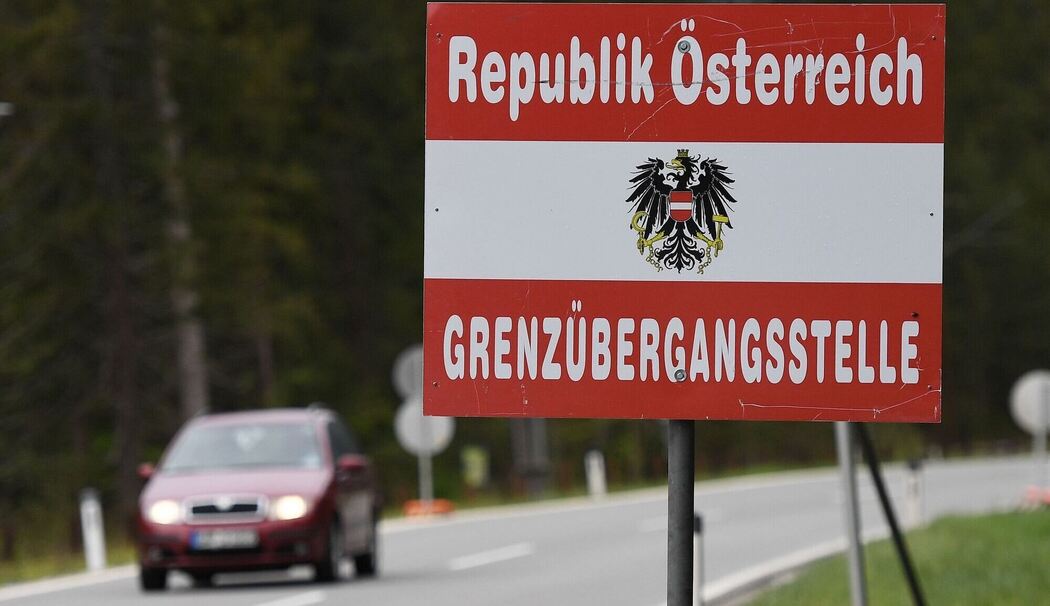 Grenzübergang nach  Österreich