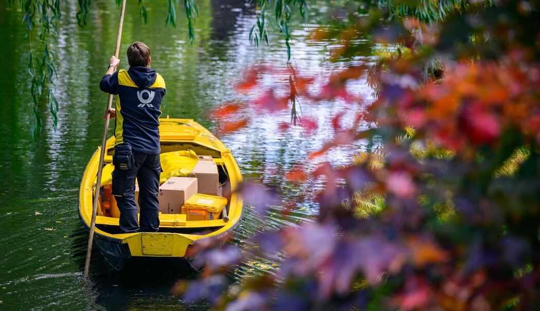 Saisonende der Postzustellung per Kahn im Spreewald