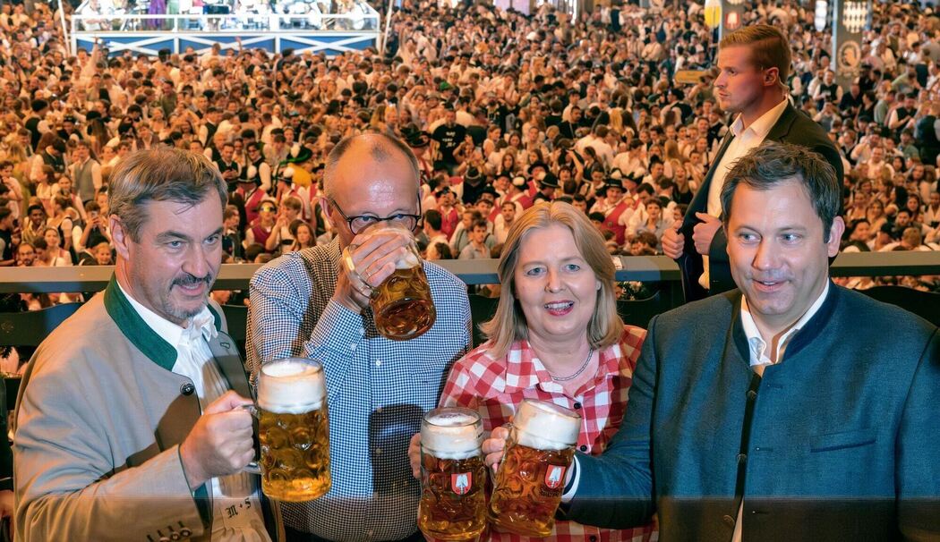 Markus Söder auf dem Oktoberfest
