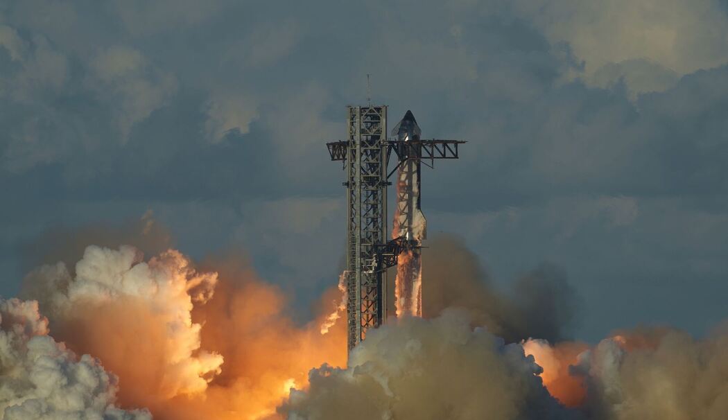 Das Starship der Raumfahrtfirma SpaceX Das Starship der Raumfahrtfirma SpaceX