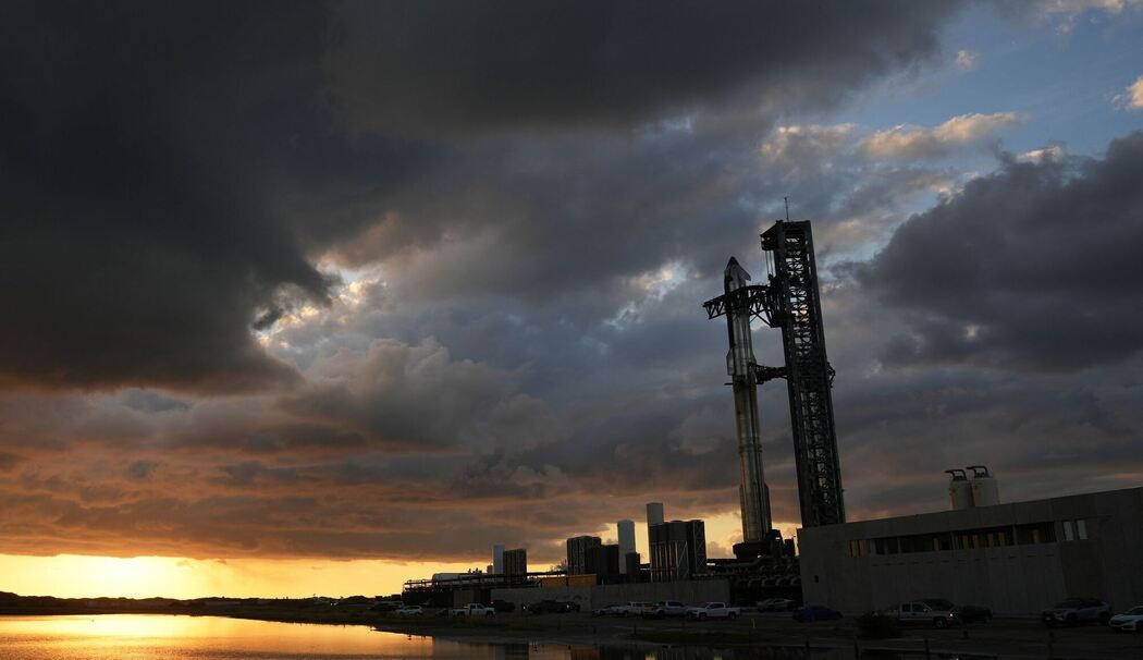 Das Starship der Raumfahrtfirma SpaceX Das Starship der Raumfahrtfirma SpaceX