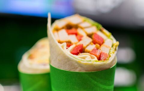 Wraps to Go in einem Geschäft