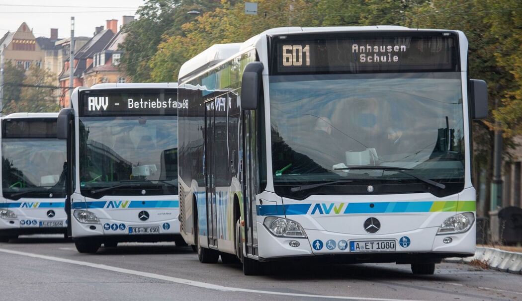 Busse vom Augsburger Verkehrsverbund