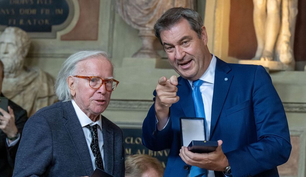 Klaus Doldinger mit Markus Söder