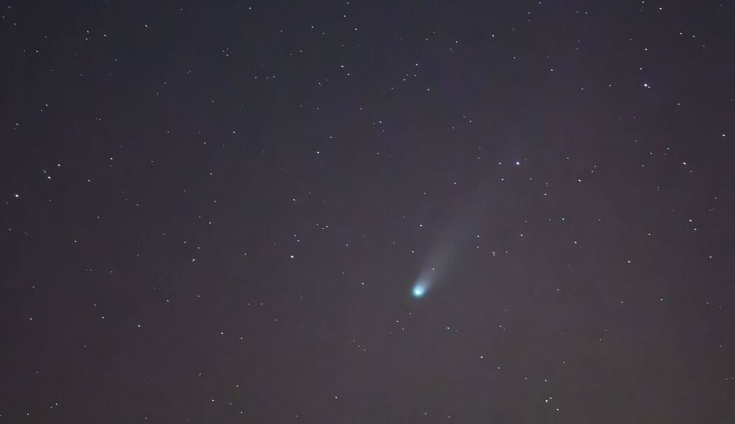 Komet Lemmon leuchtet am Nachthimmel