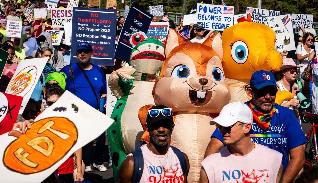 «No Kings» Demonstrationen - Austin