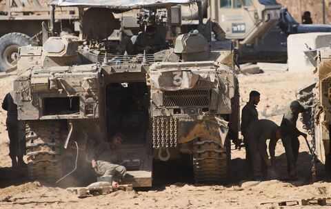 Nahostkonflikt - Grenze zwischen Israel und Gaza