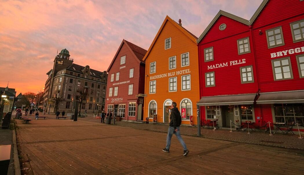 Stadtteil Bryggen in Bergen Stadtteil Bryggen in Bergen