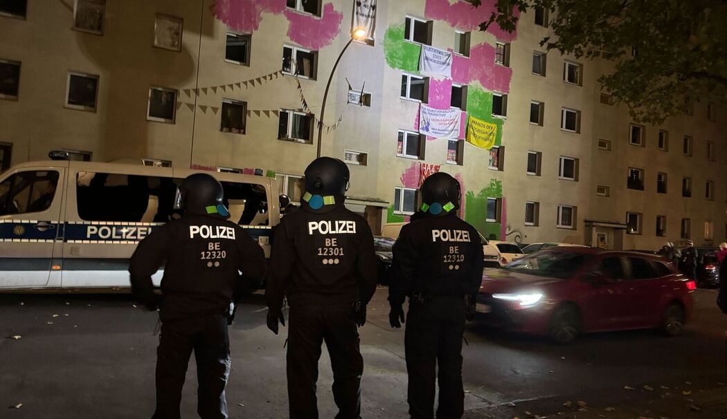 Polizeieinsatz wegen geplanter Räumung in Berlin-Mitte