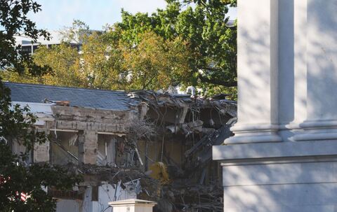 Bauarbeiten am Weißen Haus