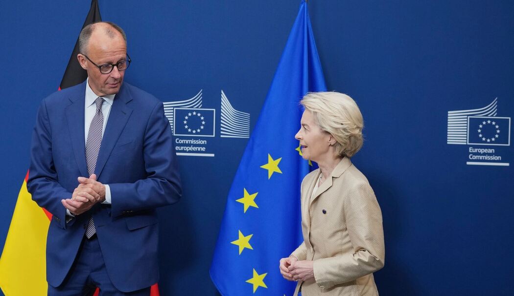 Bundeskanzler Merz und Kommissionspräsidentin von der Leyen