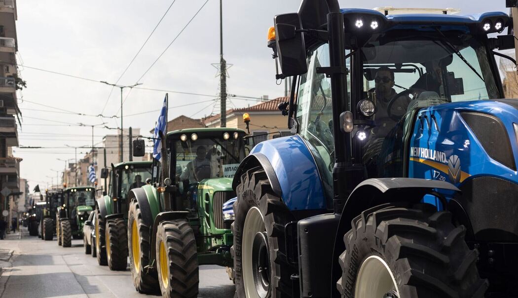 Landwirte bei einer Demonstration in Athen