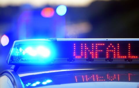 Polizei sichert Unfallstelle