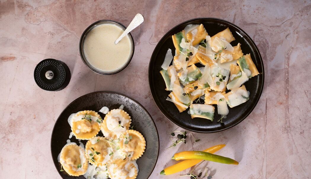 Agnolotti und Ravioli Agnolotti und Ravioli