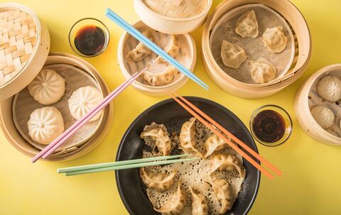 Asiatische Teigtaschen