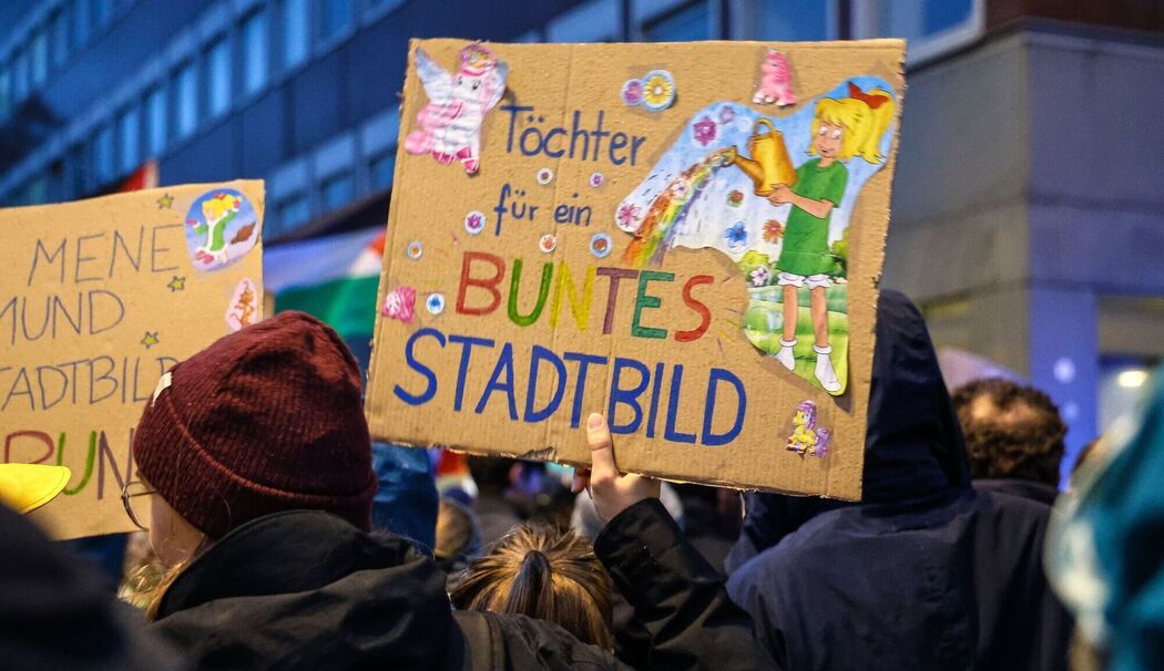 Demonstration nach «Stadtbild»-Aussagen - Münster