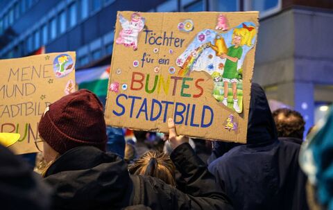 Demonstration nach «Stadtbild»-Aussagen - Münster