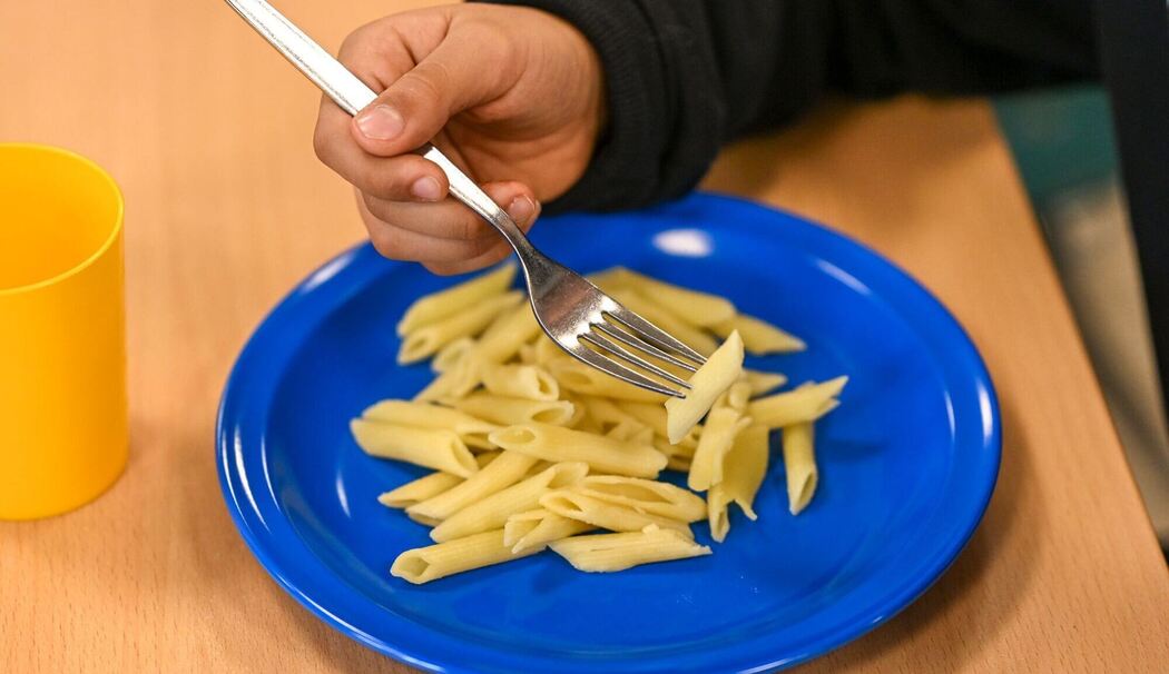 Nudeln auf dem Teller Nudeln auf dem Teller