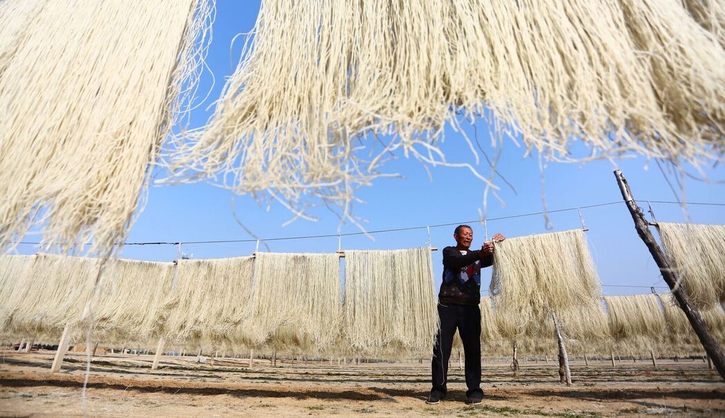 Nudeln aus Süßkartoffeln in China Nudeln aus Süßkartoffeln in China