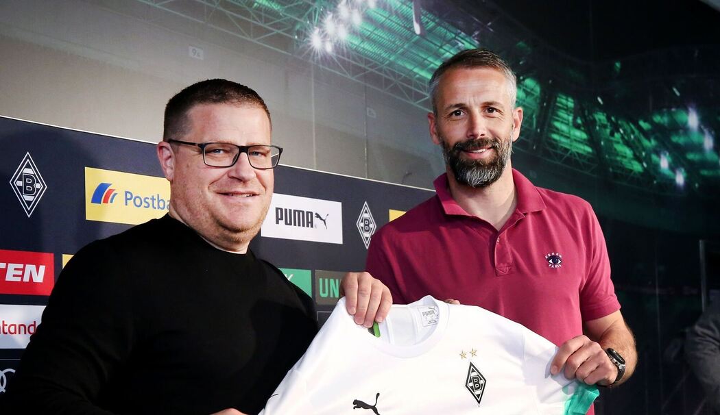 Max Eberl und Marco Rose Max Eberl und Marco Rose