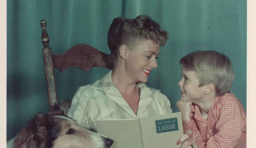 "Lassie"-Kinderstar Jon Provost mit Schauspielerin June Lockhart "Lassie"-Kinderstar Jon Provost mit Schauspielerin June Lockhart