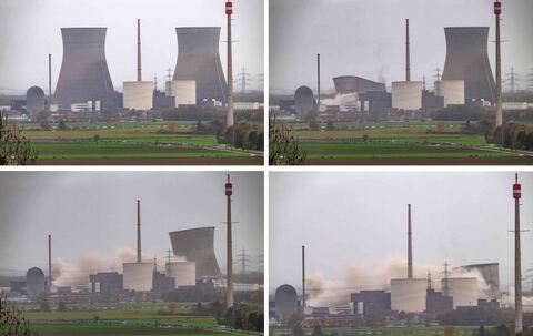 Sprengung Kühltürme Kernkraftwerk Gundremmingen