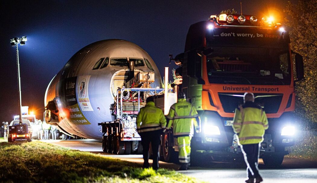 Transport eines ausgedienten Bundeswehr-Airbus A310 Transport eines ausgedienten Bundeswehr-Airbus A310