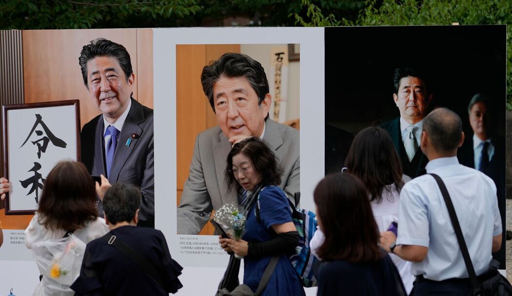 Jahrestag der Ermordung des japanischen Premiers Abe