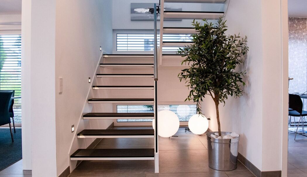 Orientierungslichter an einer Treppe Orientierungslichter an einer Treppe