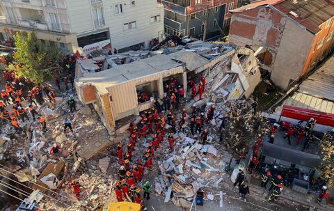 Gebäudeeinsturz in der Türkei Gebäudeeinsturz in der Türkei