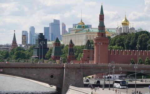 Moskau: Kreml und Moskwa City