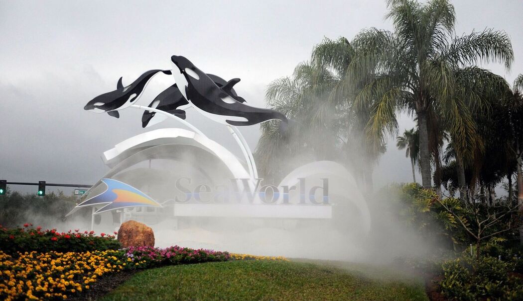 Eingang zum SeaWorld in Florida Eingang zum SeaWorld in Florida