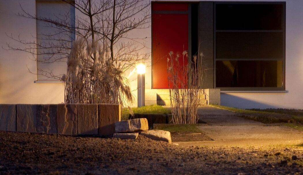 Beleuchtung an einem Haus